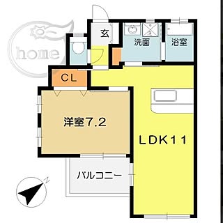 部屋全体/新居/間取り図/一人暮らしのインテリア実例 - 2013-11-04 11:26:31