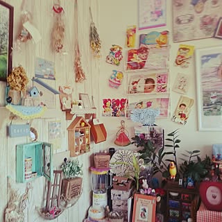 部屋全体/raggedy-aさんの作品♥/greenroseさんからの素敵便♥/yukikoさんの作品♥/編み編み♥...などのインテリア実例 - 2017-04-21 09:34:46