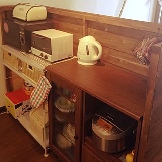 キッチン/キッチンカウンターに憧れて/無印良品/収納/まだまだ改良しなくちゃ(´･_･`)のインテリア実例 - 2014-05-31 11:30:26