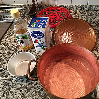 銅鍋の特徴/いつまでもキレイに/煮込み用に良い/熱伝導が高い/ヨーガンレールの両手鍋...などのインテリア実例 - 2021-09-08 07:39:29