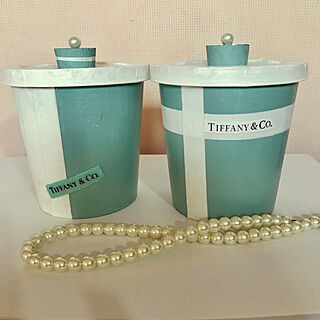 Tiffany Blue/TIFFANY&Co./空き容器リメイク/ヨーグルトの容器/ティファニー風...などのインテリア実例 - 2021-03-03 15:27:46