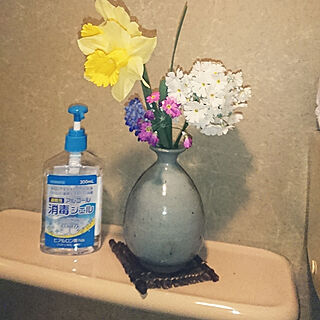 バス/トイレ/畑でとれたお花たち/お花/お花大好き/トイレの手洗い...などのインテリア実例 - 2020-03-30 22:30:50