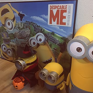 リビング/ポップコーンバケツ/USJ/DESPICABLE ME/ハロウィンのインテリア実例 - 2016-09-19 21:45:59