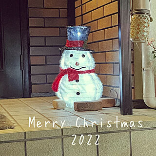 2022クリスマス/雪だるま/クリスマスの飾り/山暮らし/ぼちぼち投稿...などのインテリア実例 - 2022-12-25 00:08:25