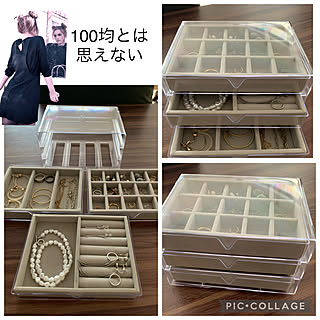 ダイソー/100均リメイク/100均/アクセサリーケース/アクセサリーコーナー...などのインテリア実例 - 2022-04-23 14:04:33