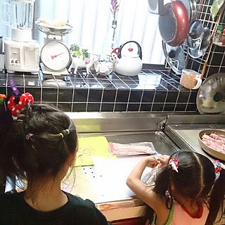キッチン/日曜クッキング♪/子供のいる台所のインテリア実例 - 2013-10-28 05:17:40