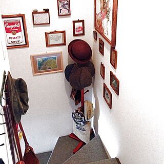 玄関/入り口/カメラマークが出たので/帽子ハンガーのインテリア実例 - 2013-10-09 10:54:16
