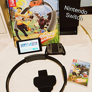 リビング/新商品買ったよ！/Nintendo switch/リングフィットアドベンチャー/筋肉痛確定！...などのインテリア実例 - 2019-10-23 22:00:34