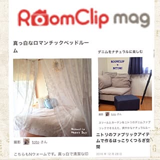 部屋全体/RoomClip mag/ニトリのクッション/ニトリ♡/天蓋風のインテリア実例 - 2016-12-28 18:22:45