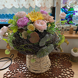 fakeflower/Flower White day/みんなありがとう❤︎/いいね、フォロー本当に感謝です♡/玄関/入り口のインテリア実例 - 2020-03-14 17:22:28