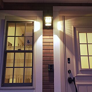 玄関/入り口/ステンドグラス/ライト/タイル/ドア...などのインテリア実例 - 2016-10-05 17:45:30
