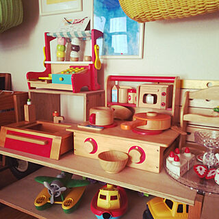 棚/おもちゃ棚DIY/おもちゃ収納/こどもと暮らす/子ども部屋収納...などのインテリア実例 - 2020-09-21 09:02:54