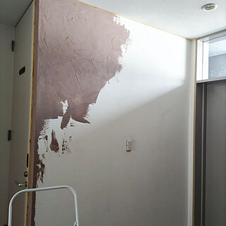 壁/天井/DIY/セルフリノベーション/玄関の壁/珪藻土の壁...などのインテリア実例 - 2022-10-22 21:51:03