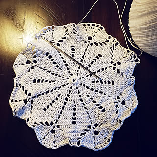 ハンドメイド/crochet/編みもの/編みもの勉強中/doily...などのインテリア実例 - 2020-03-09 20:57:30