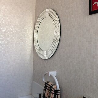 バス/トイレ/ミラーミラーガラス/IKEA/トイレの鏡のインテリア実例 - 2013-12-24 13:41:21