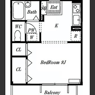 部屋全体/間取り図/一人暮らし/初めての一人暮らし/間取り...などのインテリア実例 - 2018-12-11 11:25:45