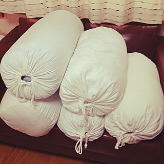 ベッド周り/手作り/ハンドメイド/丸めていれる布団袋作りました/収納のインテリア実例 - 2014-07-03 14:02:04