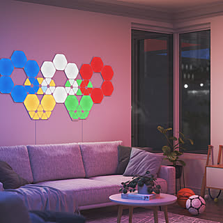 テレビ周り/オリンピック/nanoleaf/カナダ/やすらぐ空間...などのインテリア実例 - 2021-07-23 18:38:23