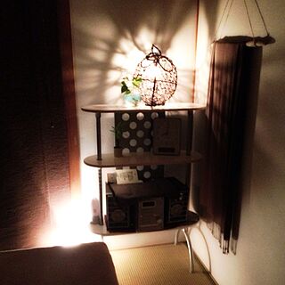 一階和室/間接照明/流木タペストリーのインテリア実例 - 2013-08-22 20:13:39