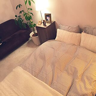 部屋全体/寝室模様替え/植物/IKEA/ベッドルームの一部のインテリア実例 - 2015-01-26 20:49:52