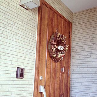 玄関/入り口/リース/お気に入りのドアのインテリア実例 - 2014-01-16 12:17:25