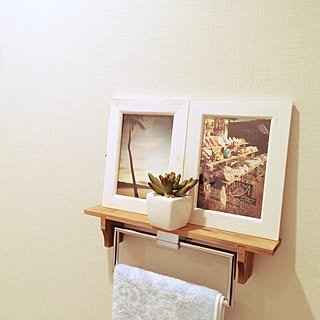 バス/トイレ/南国風にしたい/多肉植物/トイレリメイク中～/ハワイの想い出...などのインテリア実例 - 2015-02-11 11:56:53