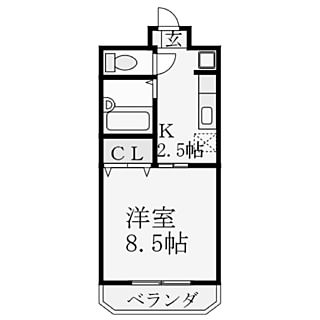 記録用/間取り図/8.5畳/1K/一人暮らし...などのインテリア実例 - 2021-04-20 00:01:41