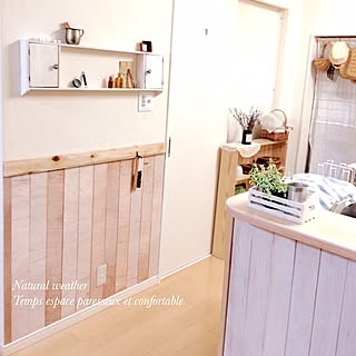 部屋全体/DIY/ブログ更新しました♡/インターホン&給湯器カバー棚のインテリア実例 - 2015-09-14 23:01:18