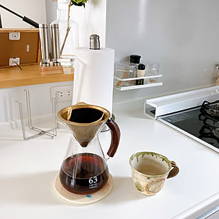 63コーヒーサーバー/コーヒー/笠間焼 カップ/キッチンのインテリア実例 - 2021-06-20 09:37:35