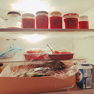 冷蔵庫の中/いちごジャム作り/キッチンのインテリア実例 - 2020-05-31 20:46:40