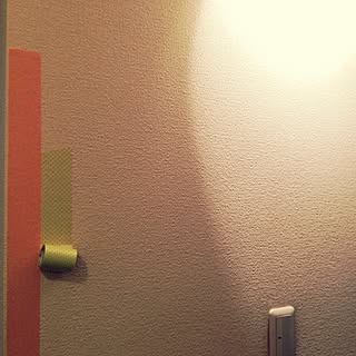 玄関/入り口/マスキングテープ　壁/DIY/妄想インテリアのインテリア実例 - 2014-02-25 14:43:00