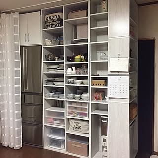 キッチン/食器棚 DIY/どうしても欲しかったー/収納を1箇所にまとめたいのインテリア実例 - 2017-07-20 22:01:18