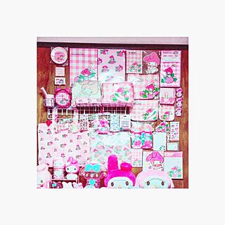 壁/天井/マイメロ部屋/メロラー/Pink/ピンク...などのインテリア実例 - 2017-07-01 05:05:56