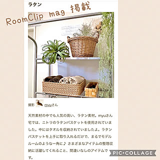 バス/トイレ/記録用なのでコメントお気遣いなく♡/RoomClip mag 掲載/タオル収納/ラタンバスケット...などのインテリア実例 - 2023-08-17 13:19:09