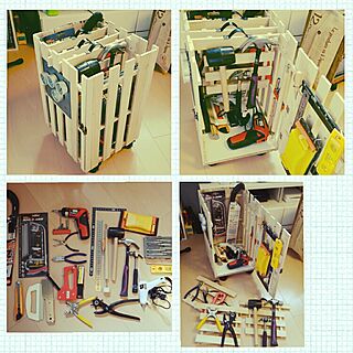 DIY/セリア/収納ワゴン/工具箱のインテリア実例 - 2016-04-05 15:39:24
