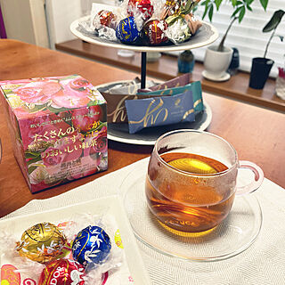 素敵な名前の紅茶/ピンクのイメージらしい/贅沢な時間を過ごす/お気に入り/耐熱ガラス...などのインテリア実例 - 2023-04-14 18:16:25