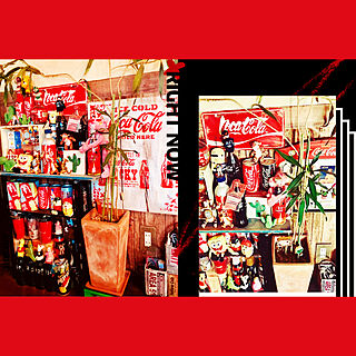 完成しました(*´艸`*)/和歌山のお買い物/みみ親方/コカ・コーラステンシル/コカ・コーラ...などのインテリア実例 - 2019-08-26 17:35:18