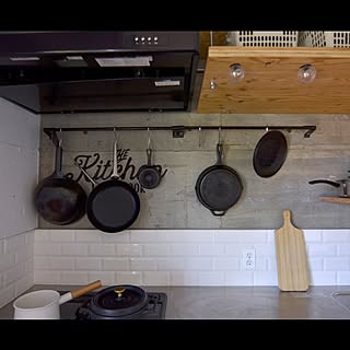 キッチン/STAUB/スキレット/LODGE/DIYのインテリア実例 - 2016-08-13 22:55:13