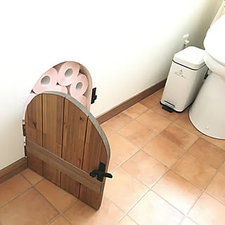 小人の扉/トイレットペーパー収納/トイレの収納/バス/トイレのインテリア実例 - 2020-04-04 17:19:10