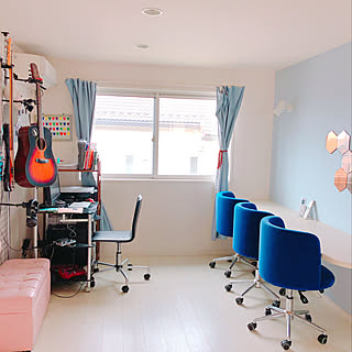 music room/study room/ギターのある部屋/ギター/音楽部屋...などのインテリア実例 - 2019-07-14 11:34:43