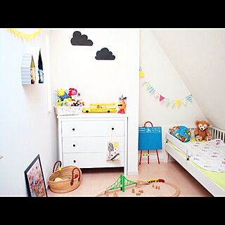 ベッド周り/IKEA/おもちゃ/ガーランド/子供部屋のインテリア実例 - 2014-07-30 19:44:47