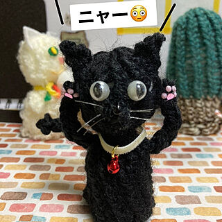 黒猫/自称白猫/ダイソー/ハンドメイド/ミニチュア...などのインテリア実例 - 2022-12-15 06:43:15