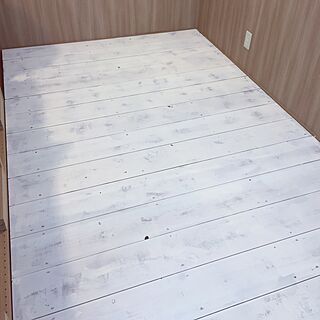 足場板/床/床塗装/DIY/バターミルクペイント...などのインテリア実例 - 2015-08-28 11:50:37