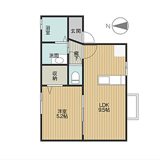 間取り図/一人暮らし/1LDK/部屋全体のインテリア実例 - 2020-03-26 22:36:40