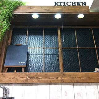 キッチン/DIY/照明/カントリー/窓枠 DIYのインテリア実例 - 2014-02-17 17:52:01