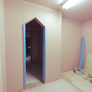 部屋全体/寝室の一角/造作/土間がある家/新築建築中...などのインテリア実例 - 2019-01-09 20:21:59