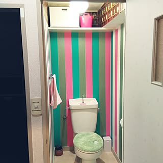 バス/トイレ/初投稿/窓なしトイレ/暗いトイレを明るく/mt CASA...などのインテリア実例 - 2017-05-18 19:08:23