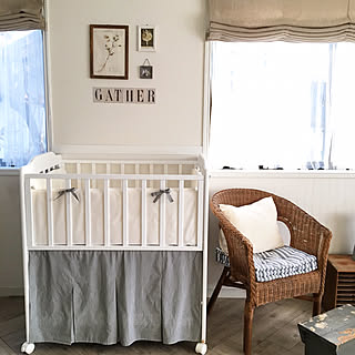 ベビーベッド ベッドガードのおしゃれなアレンジ 飾り方のインテリア実例 Roomclip ルームクリップ