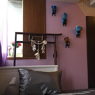 築32年/押入れ解体工事/紫の壁紙/IKEA ヘムネス/IKEA椅子型フック...などのインテリア実例 - 2020-12-11 21:11:37