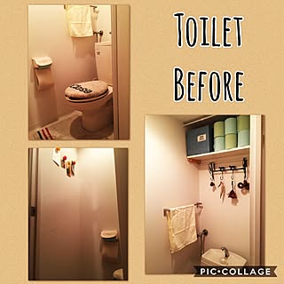 バス/トイレ/狭いトイレ/before写真/トイレ改造進行中/トイレの棚...などのインテリア実例 - 2017-06-10 00:23:27